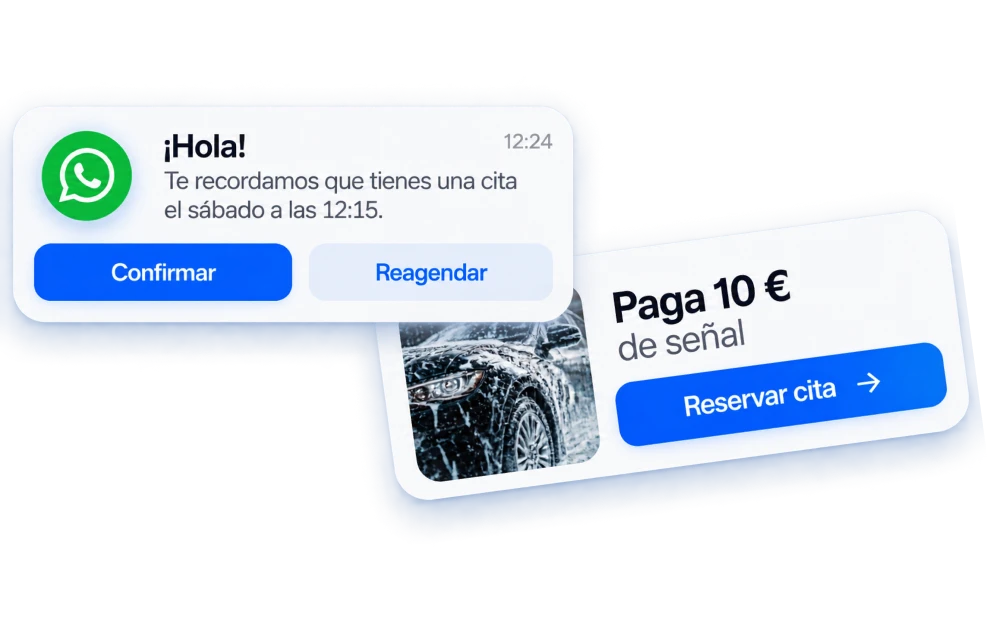 Recordatorios automáticos y cobros por adelantado